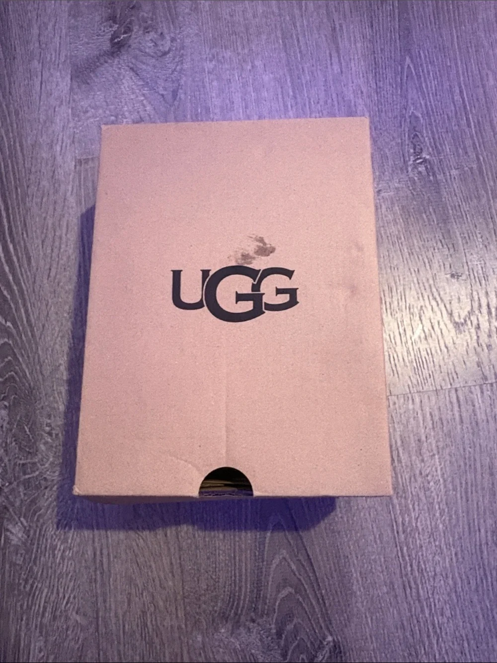 UGG Tan Cardboard Shoe Box with Logo